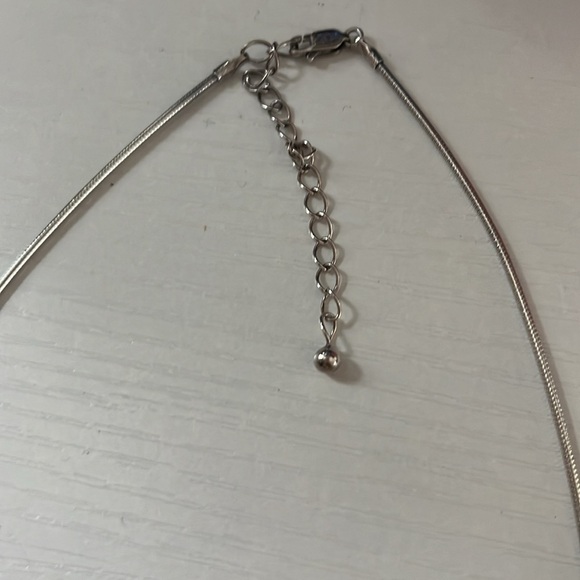 Avon Sterling Silver CZ Cord 925 6.5” Choker Necklace - Picture 4 of 4